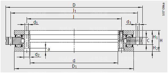 YRT轉(zhuǎn)臺軸承參數(shù)2